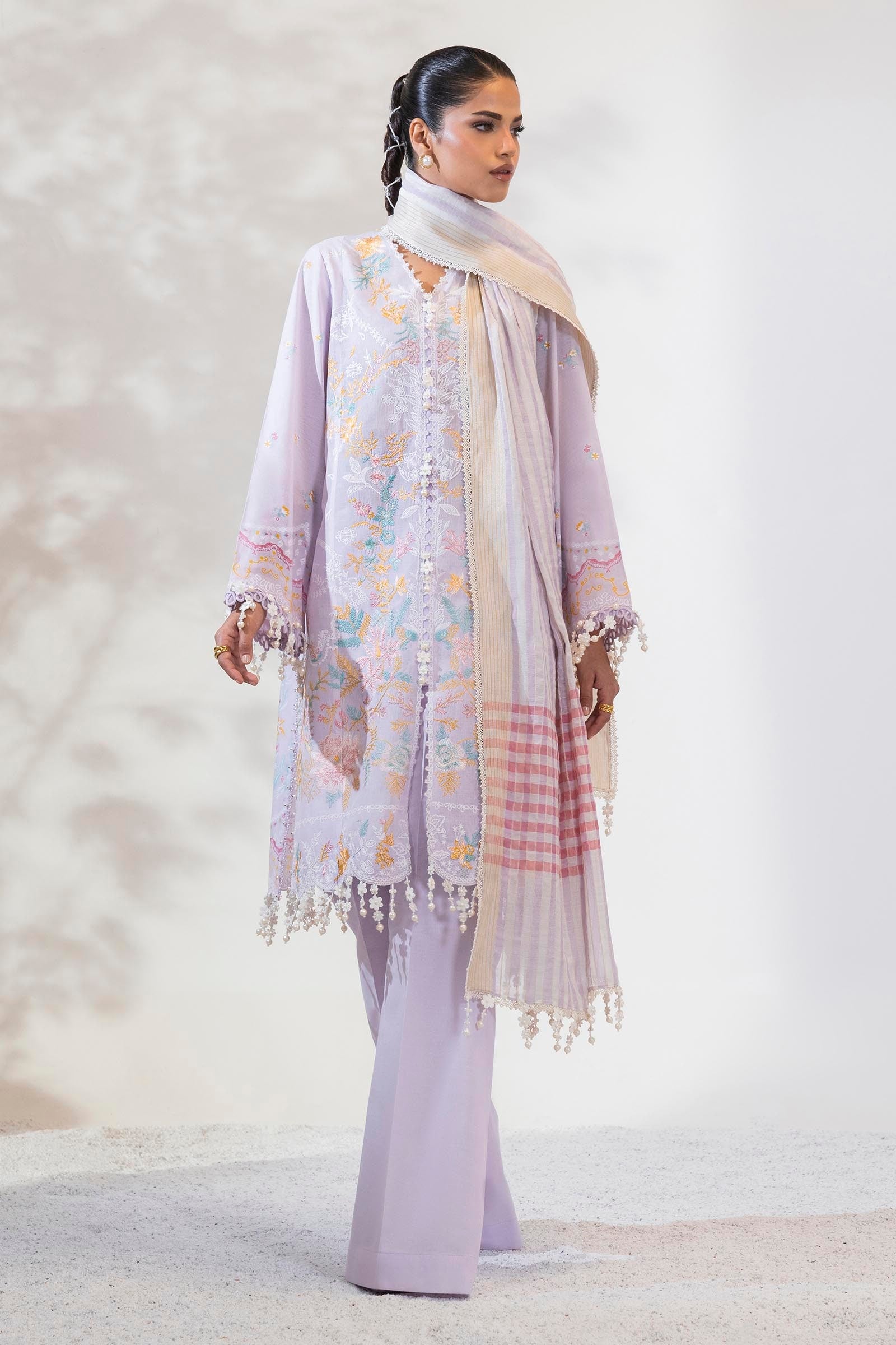 Unstitched Lawn 3 Piece Suit