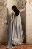 Stitched Sky Blue Embroidered Shirt + Gharara + Dupatta