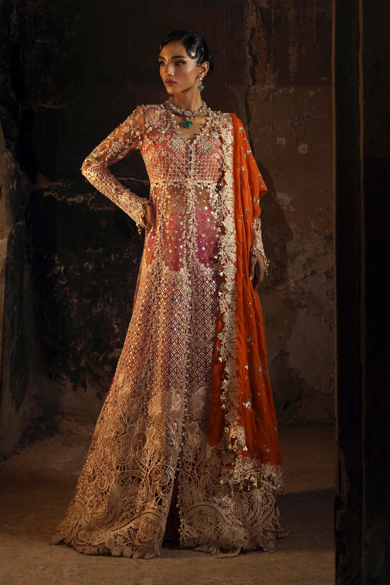 Unstitched Net 3 Piece Suit Main image