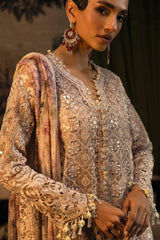 Unstitched Organza 3 Piece Suit