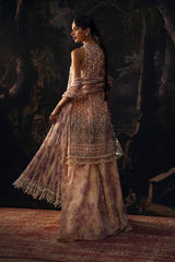 Unstitched Organza 3 Piece Suit