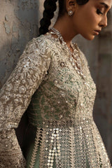 Stitched Organza Pishwas, Gharara & Dupatta