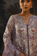 Stitched Embellished Organza Suit