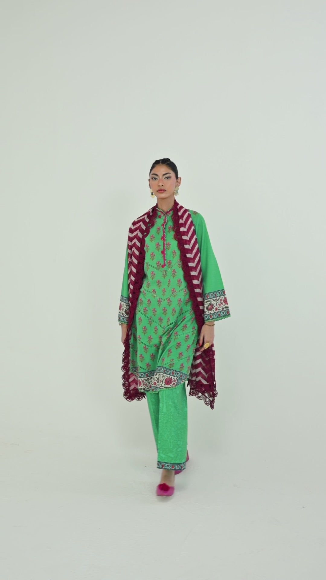 Unstitched Printed 3 Piece Lawn Suit