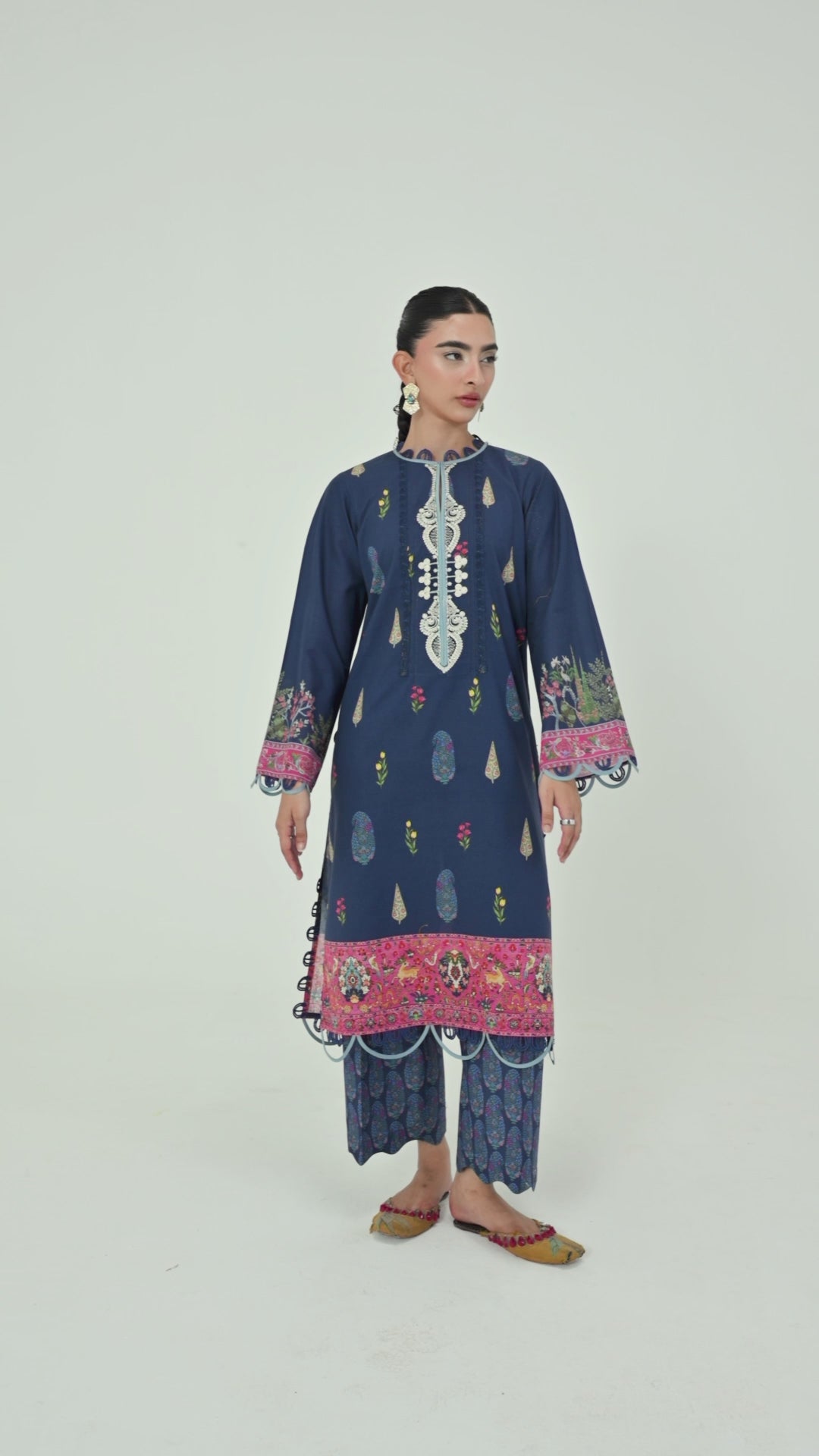 Unstitched Printed 2 Piece Lawn Suit