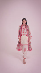 Unstitched Embroidered 3 Piece Muzlin Suit