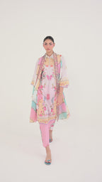 Unstitched Printed 3 Piece Lawn Suit