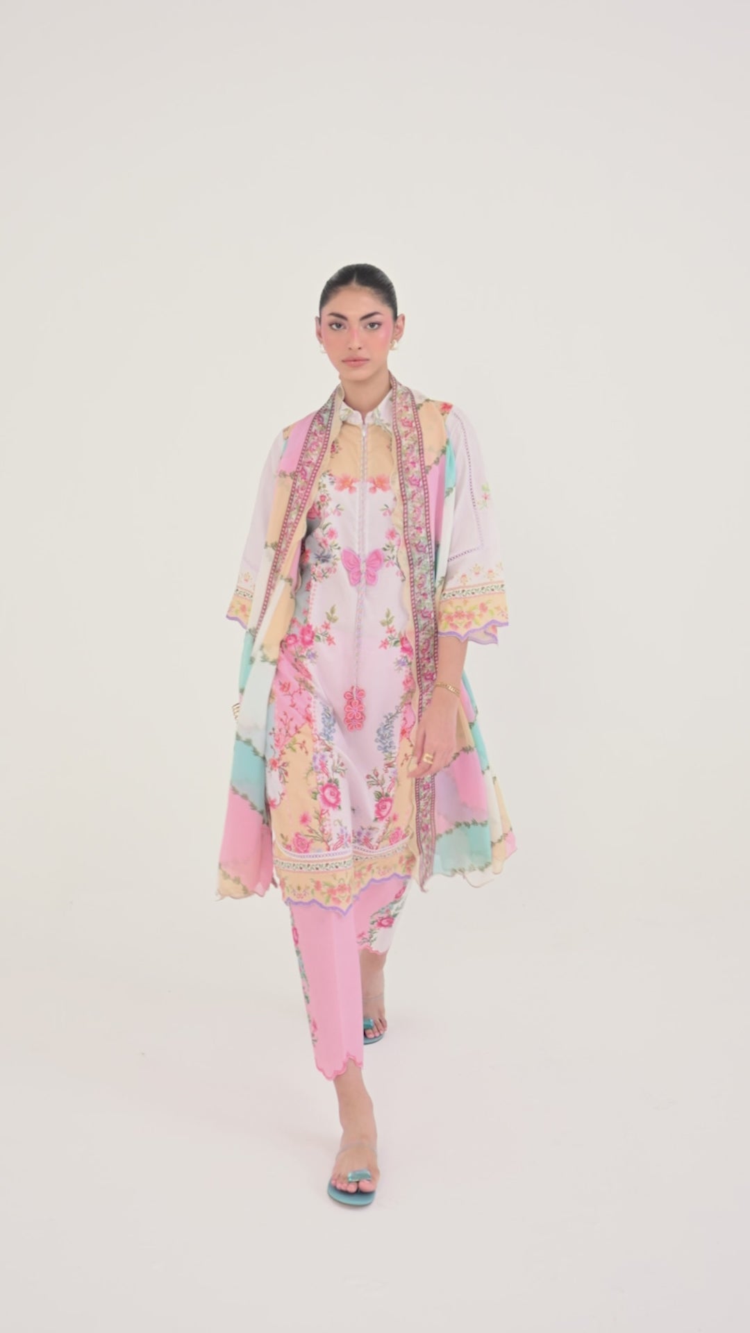 Unstitched Printed 3 Piece Lawn Suit