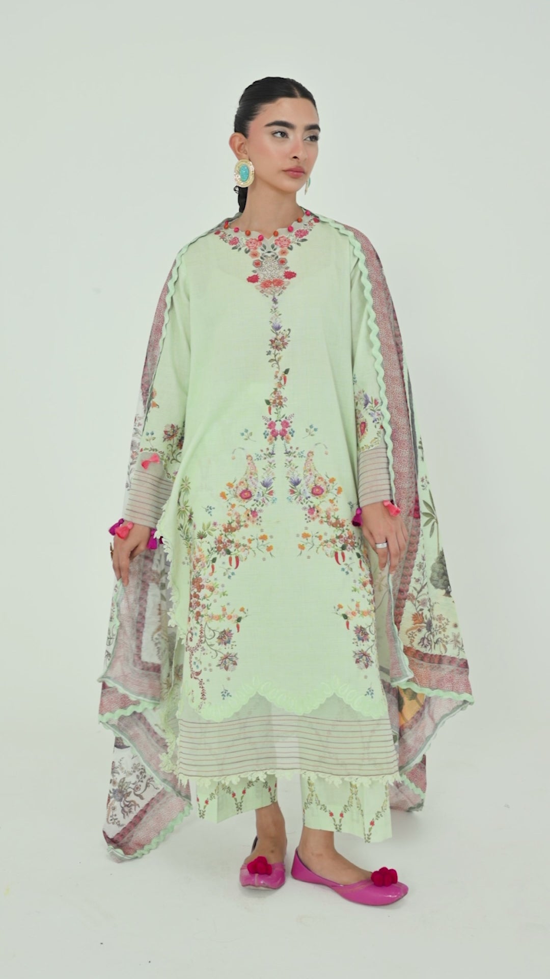 Unstitched Printed 3 Piece Lawn Suit