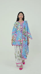 Unstitched Printed 3 Piece Lawn Suit
