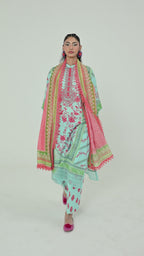 Unstitched Printed 3 Piece Lawn Suit