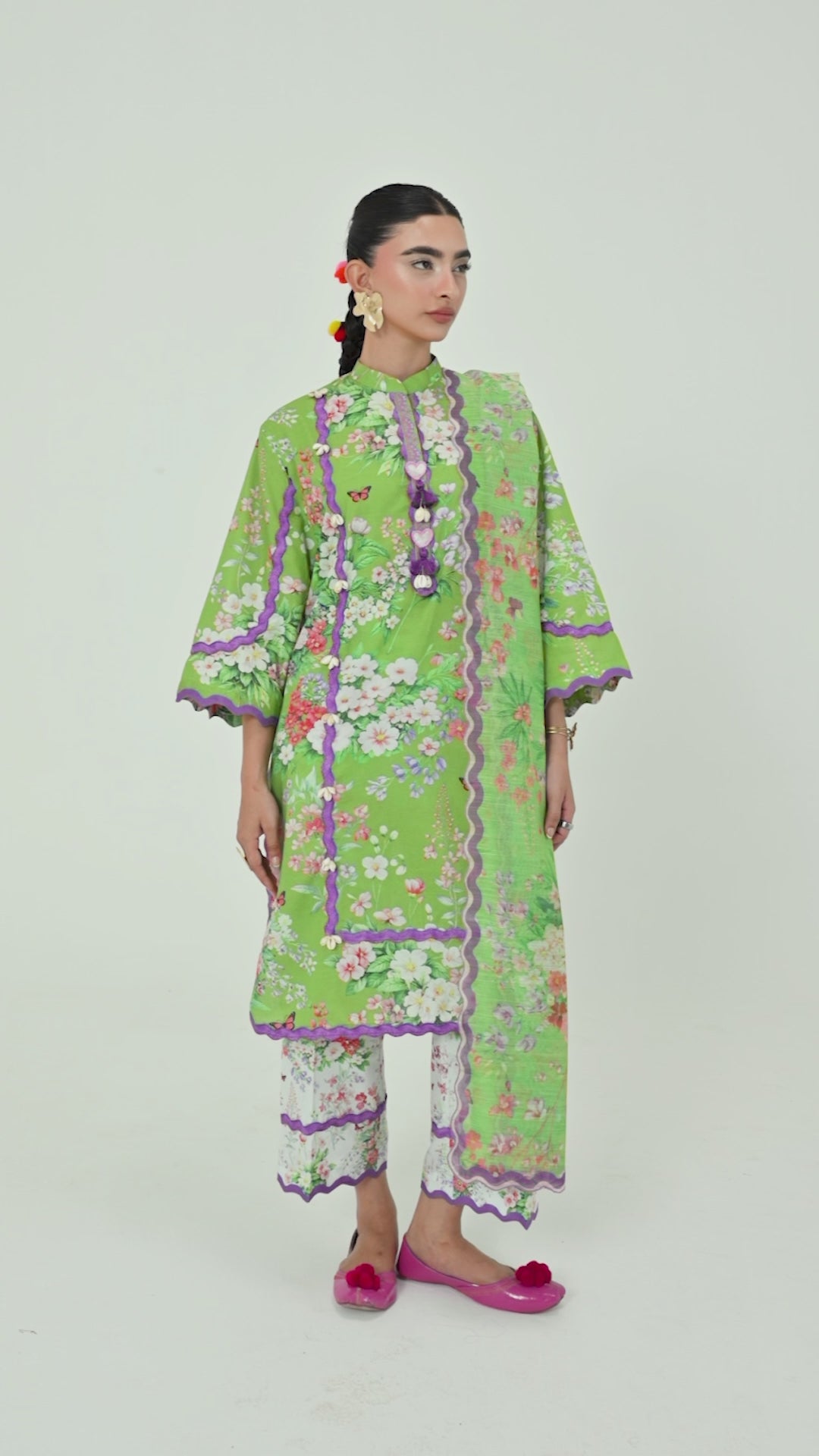 Unstitched Printed 3 Piece Lawn Suit