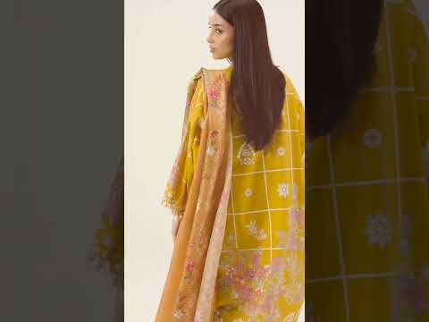 Unstitched Lawn 3 Piece Suit