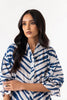 Stitched White & Blue Shirt