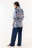 Stitched White & Blue Shirt