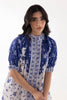 Stitched White & Blue Co-ord Set
