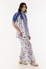 Stitched White & Blue Co-ord Set