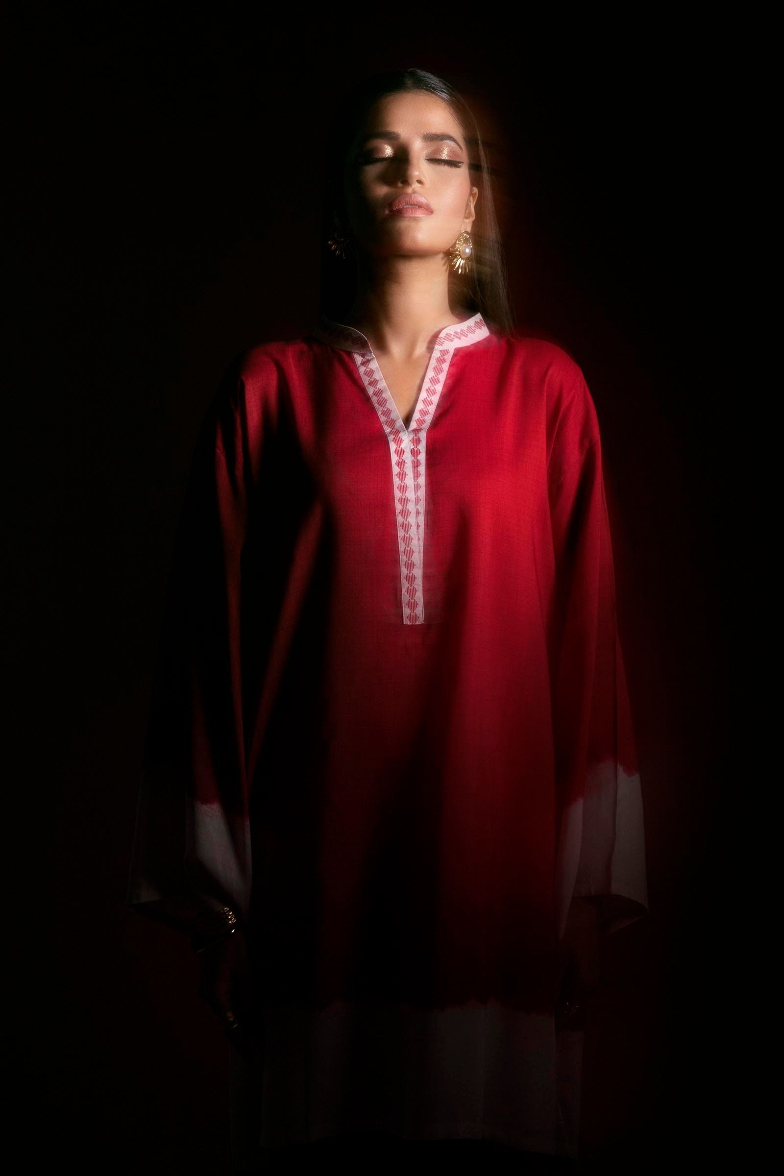 Stitched Boxy Dyed Shirt + Culotte Secondary image