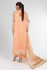 Stitched Peach Embroidered Shirt