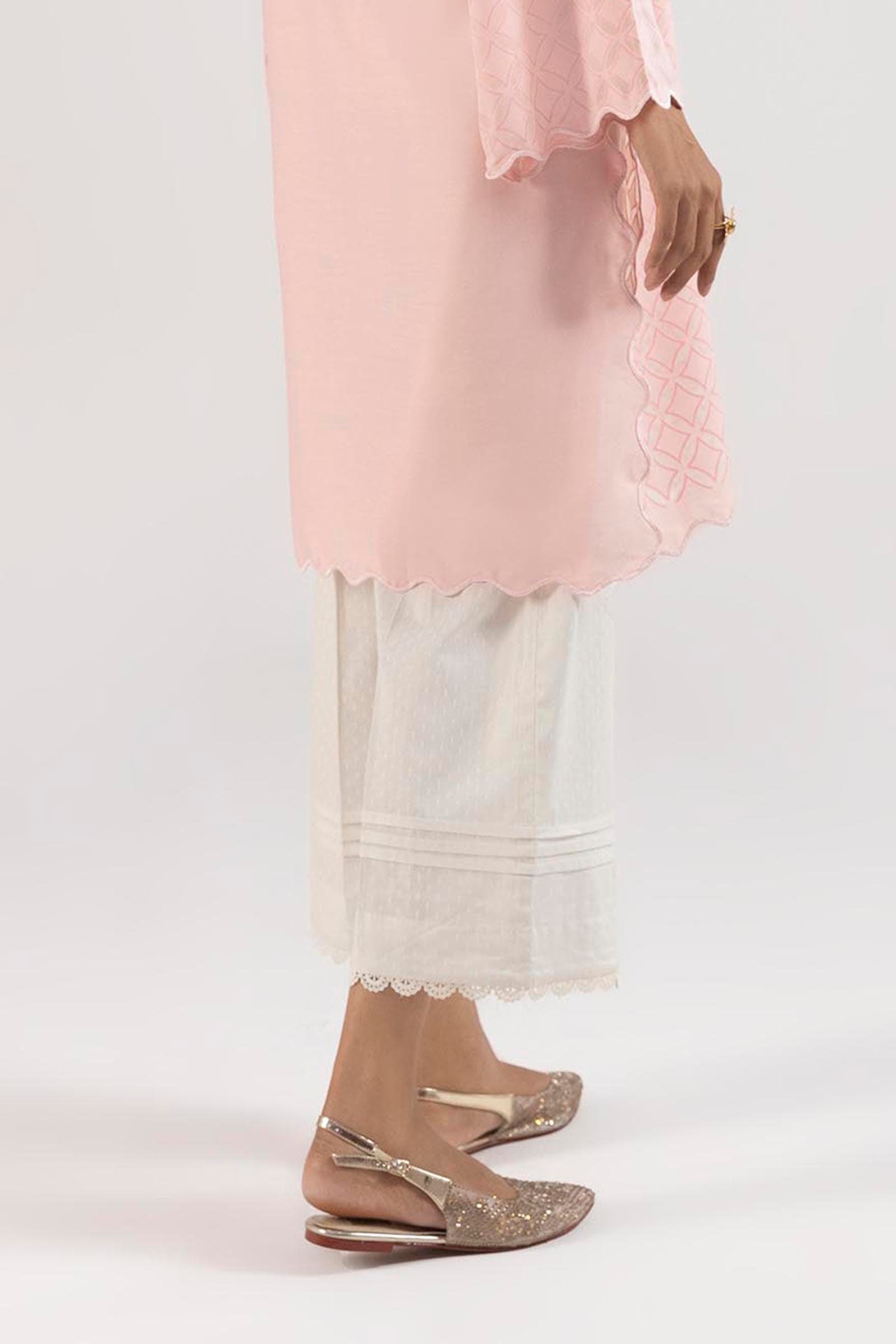 Stitched White Pant