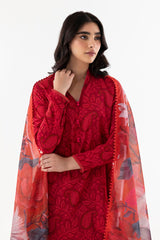 Stitched Linen Printed Shirt