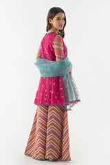 Stitched Kids Embroidered Cotton Suit