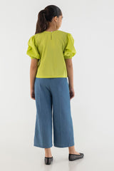 Stitched Kids Dyed Poplin Top