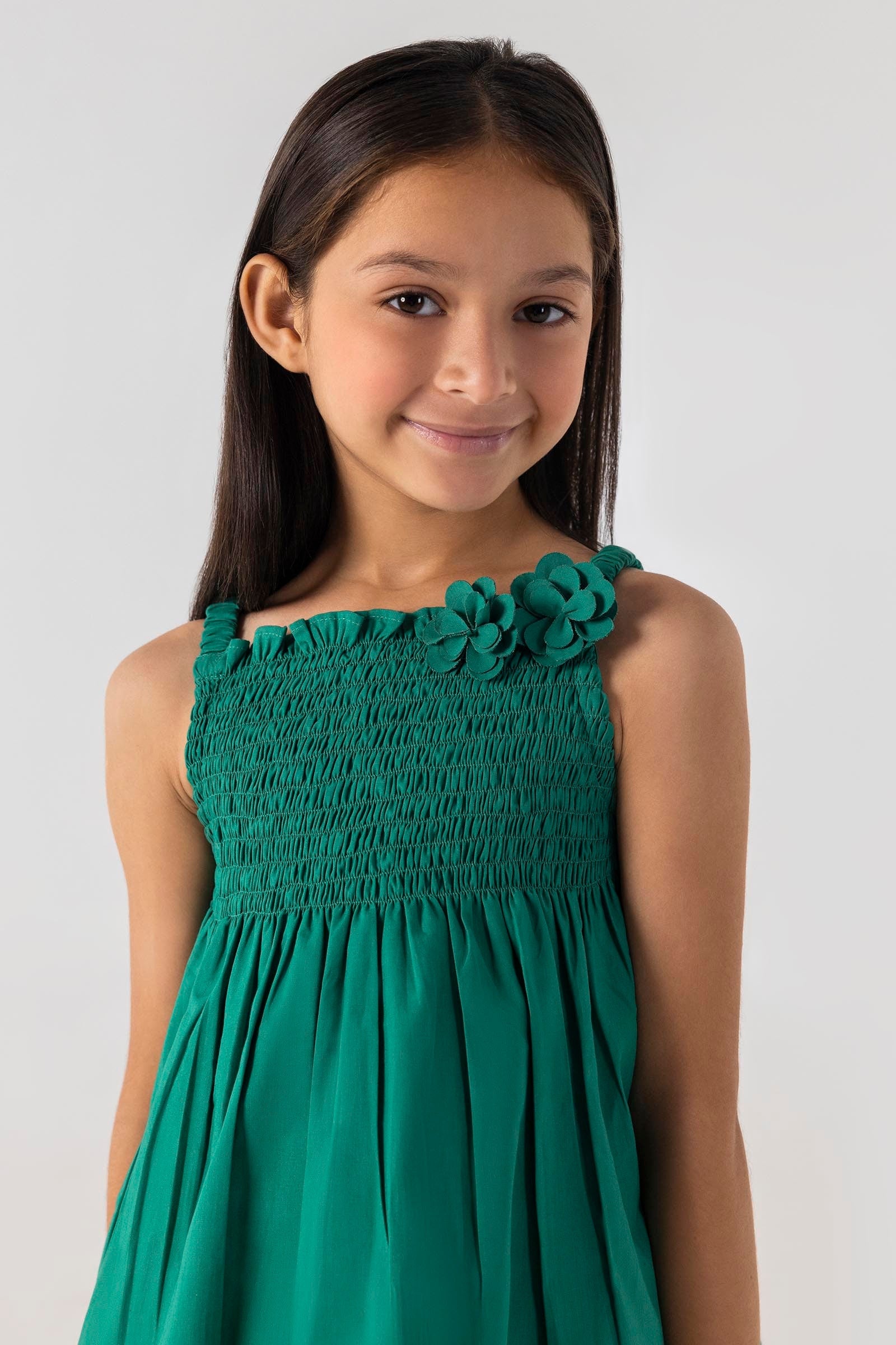 Stitched Kids Dyed Poplin Top Main image