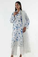 Stitched Lawn Embroidered Shirt
