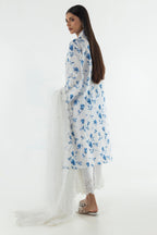 Stitched Lawn Embroidered Shirt