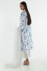 Stitched Lawn Embroidered Shirt