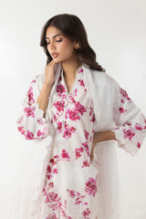 Stitched Lawn Embroidered Shirt