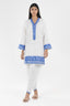 Stitched Embroidered Cotton Dobby Shirt