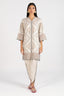 Stitched Embroidered  Raw Silk Shirt