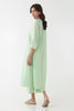 Stitched Light Green Printed Shirt + Culotte