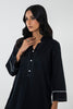 Stitched Black Printed Shirt + Shalwar