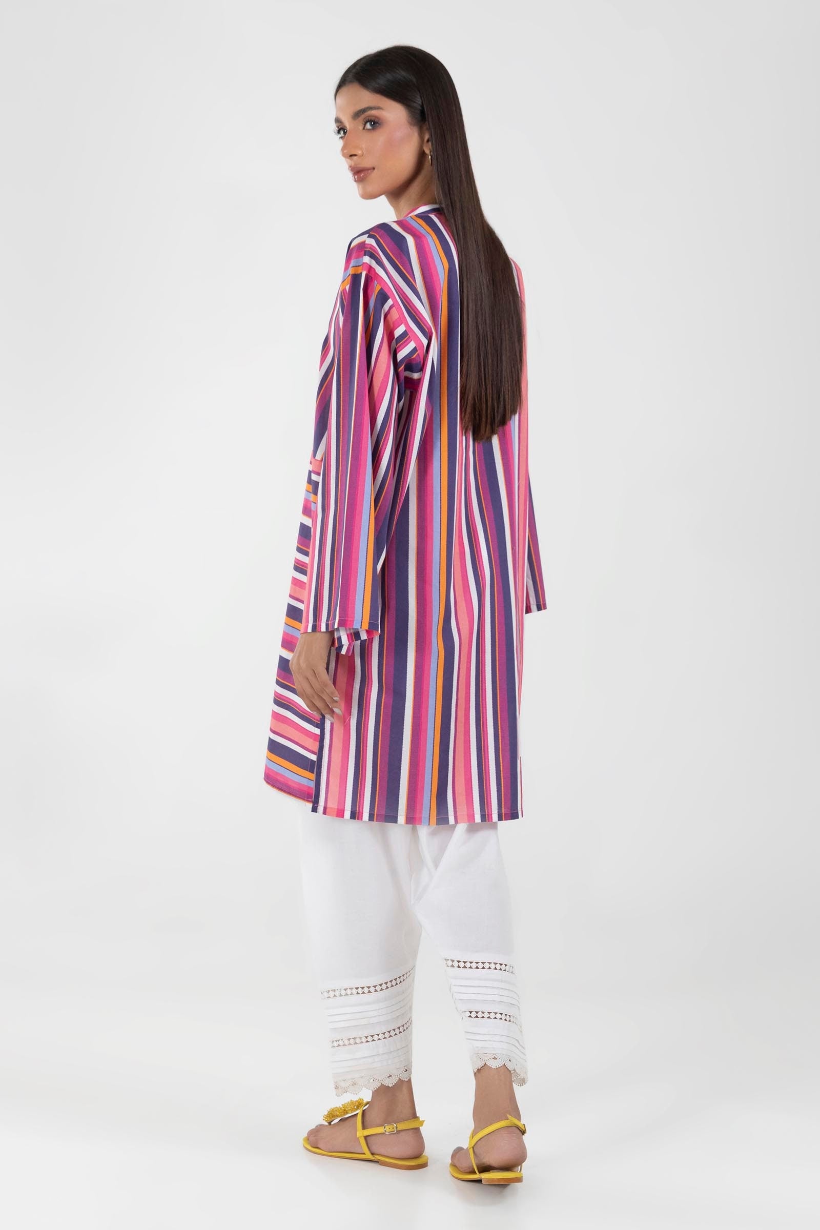 Stitched Boxy Printed Shirt