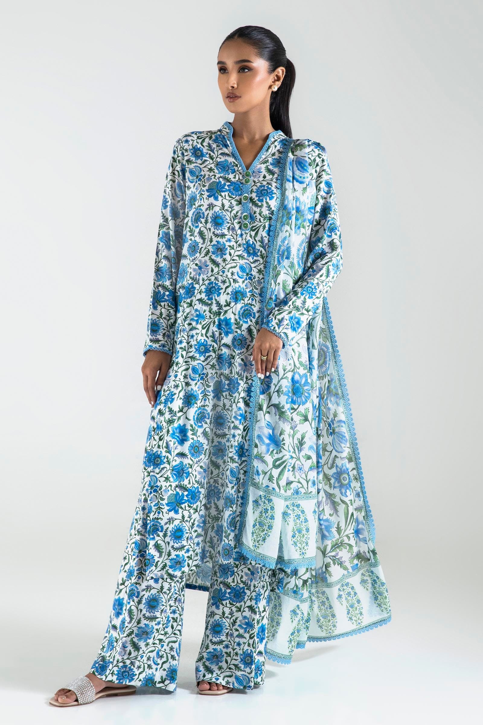 Multi Lawn Dupatta Main image