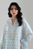 Stitched Sky Blue Embroidered Shirt + Culotte