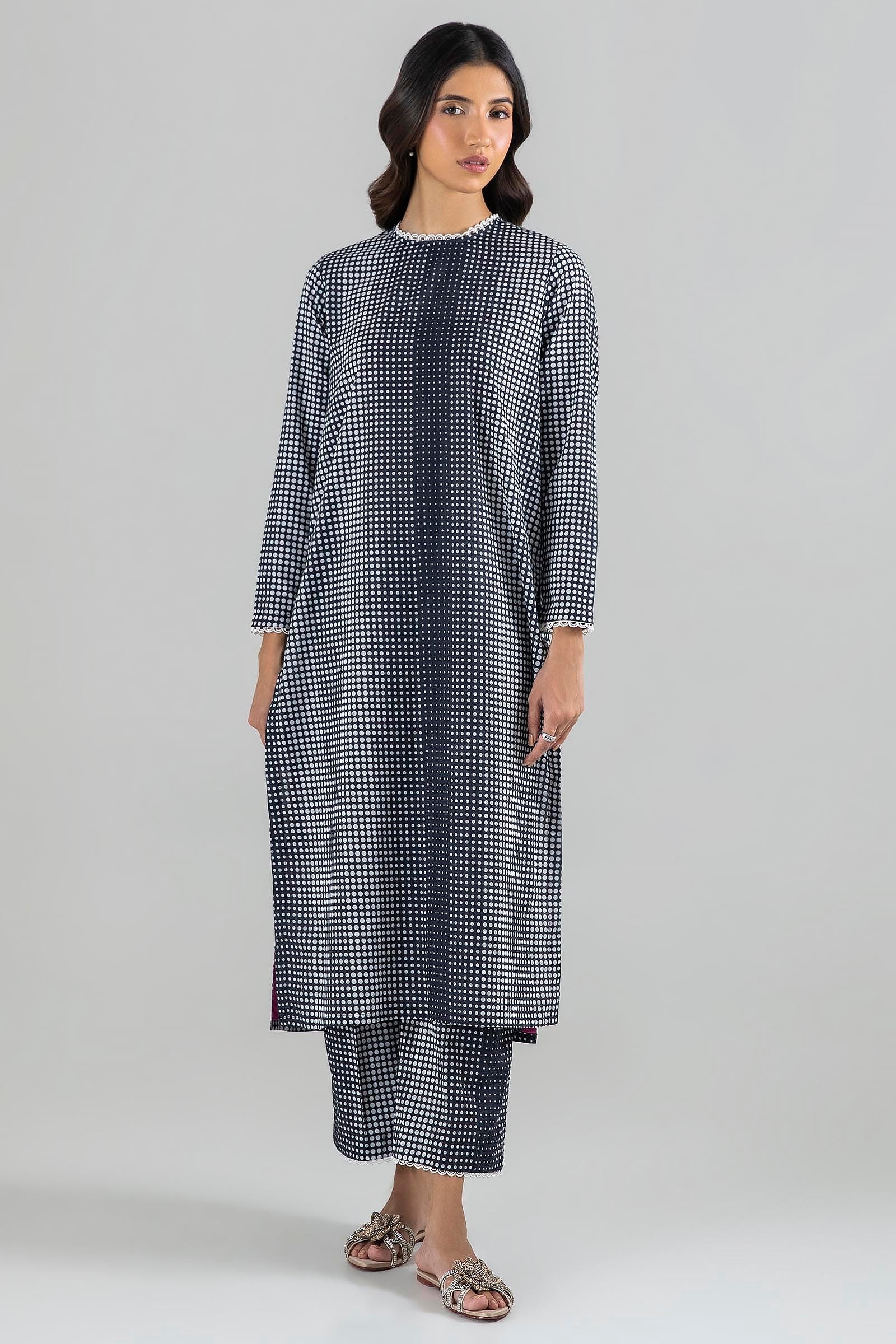 Stitched Multi Printed Shirt + Culotte Main image