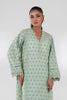 Stitched Green Printed Shirt