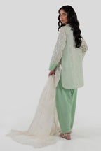 Stitched Green Embroidered Shirt
