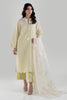 Stitched Light Yellow Embroidered Shirt