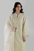 Stitched Light Yellow Embroidered Shirt