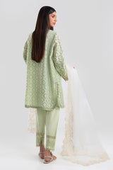 Stitched Green Printed Shirt