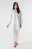 Stitched Off White Embroidered Shirt