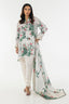 Stitched Embroidered Crepe Shirt