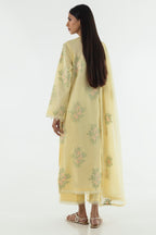 Stitched Lawn Embroidered Shirt + Culotte