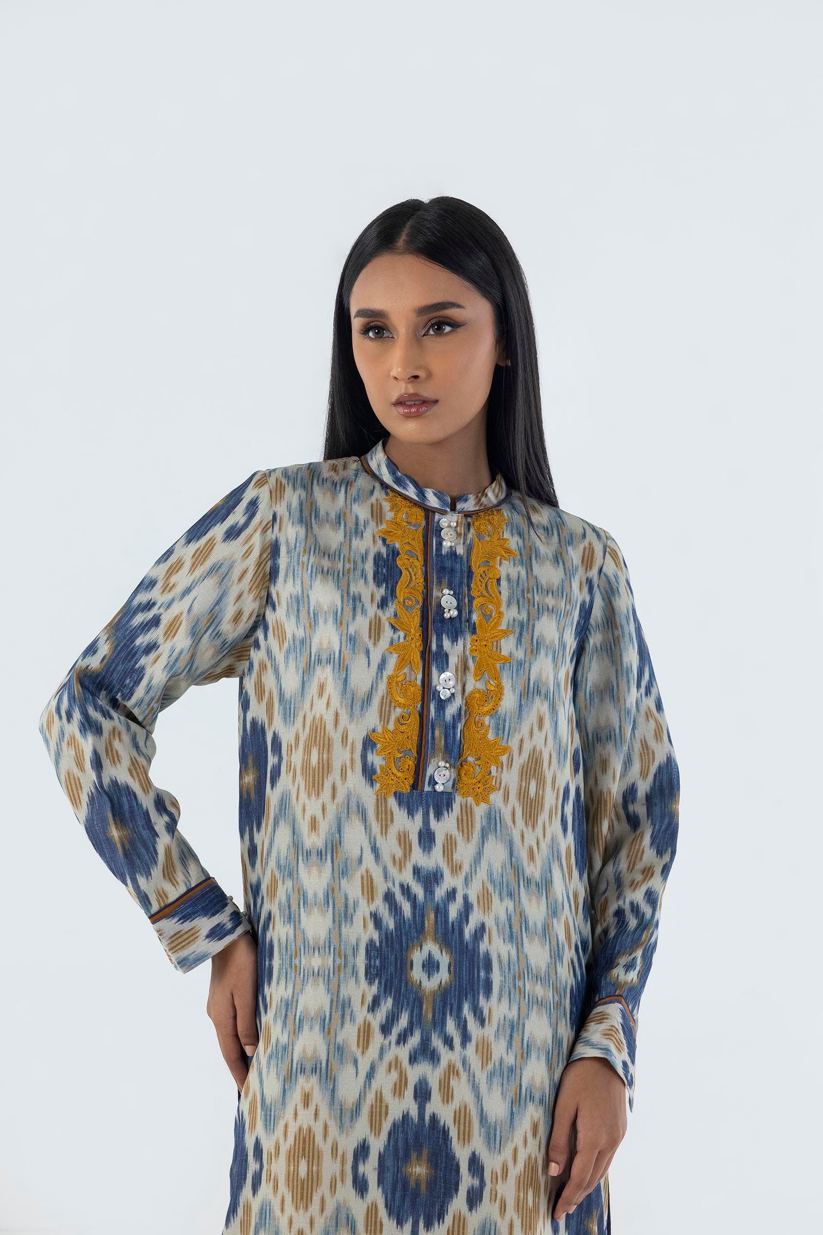 Stitched Basic Embroidered shirt Secondary image