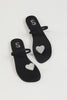 Black Heart Toe Ring Flats